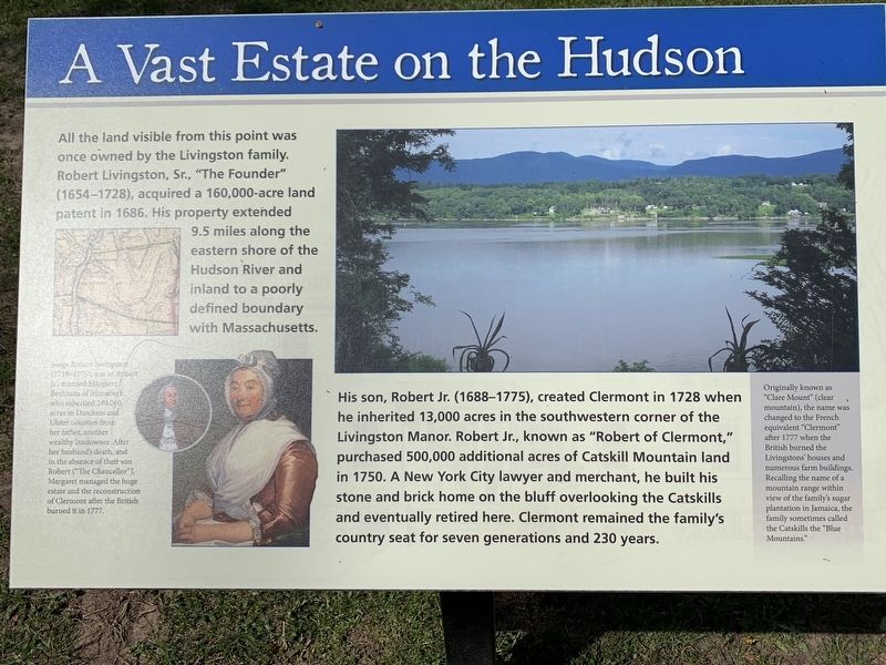 A Vast Estate on the Hudson Marker. Click for full size. A Vast Estate on the Hudson Marker image. Click for full size.