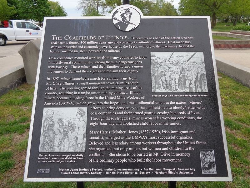 The Coalfields of Illinois Marker. Click for full size. The Coalfields of Illinois Marker image. Click for full size.