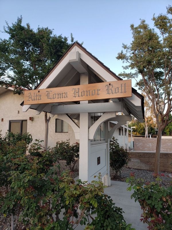 Alta Loma Honor Roll image. Click for full size.
