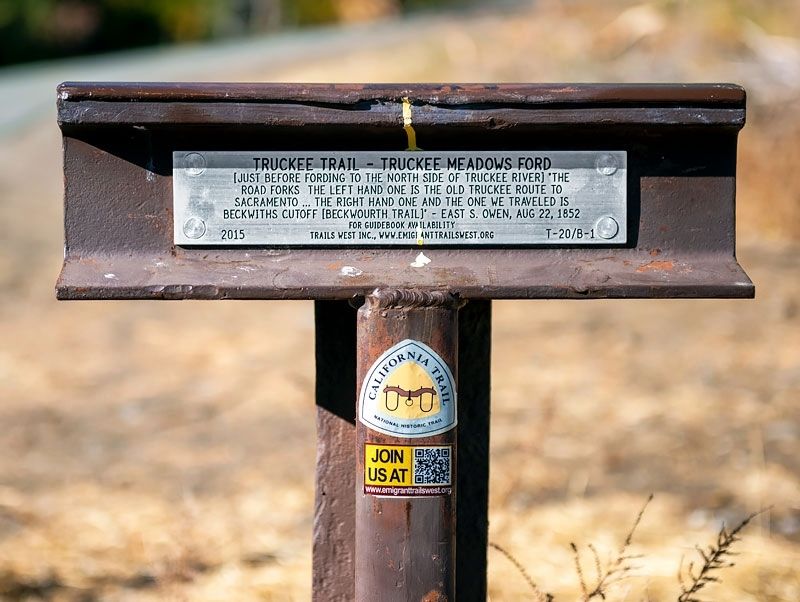 Truckee Trail - Truckee Meadows Ford Marker image. Click for full size.