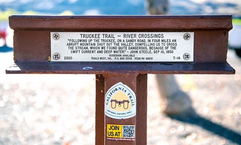 Truckee Trail - Trails West Inc. Marker image. Click for full size.