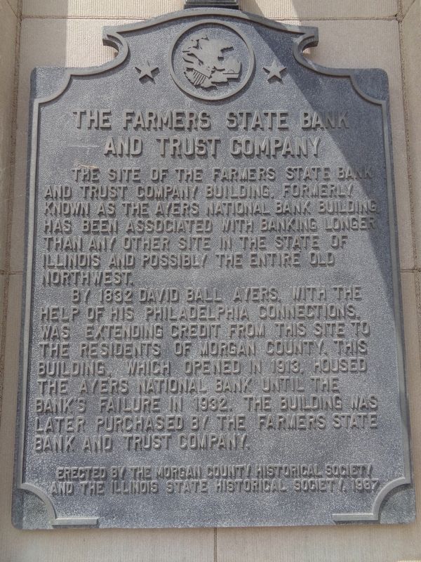 The Farmers State Bank and Trust Company Marker image. Click for full size.