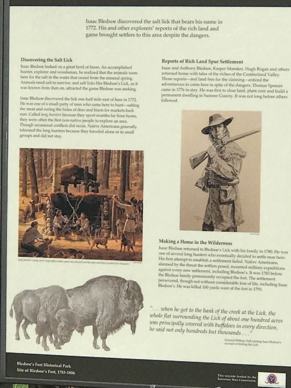 A Frontiersman Settles in the Wilderness Marker. Click for full size. A Frontiersman Settles in the Wilderness Marker image. Click for full size.