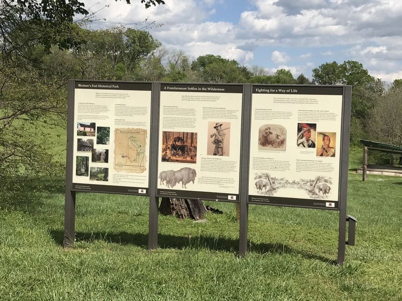 Bledsoe's Fort Historical Park Marker image, Touch for more information