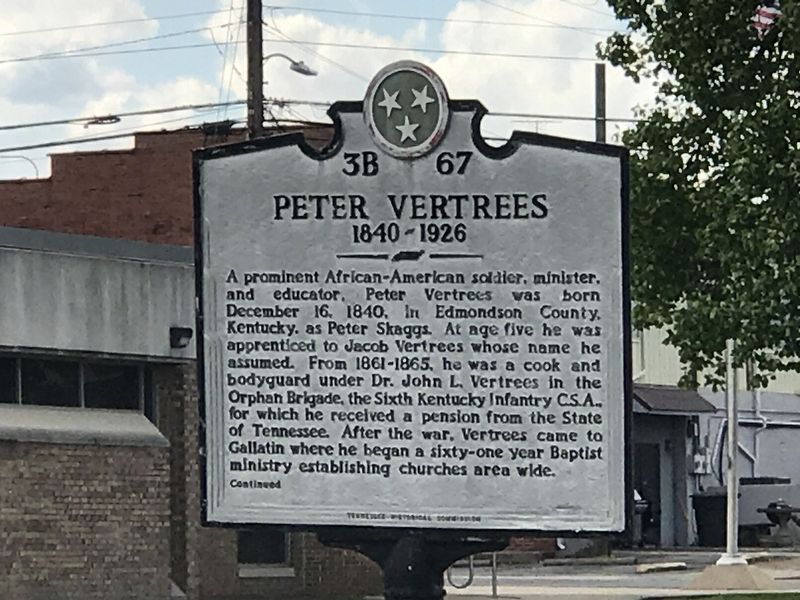 Peter Vertrees Marker. Click for full size. Peter Vertrees Marker image. Click for full size.