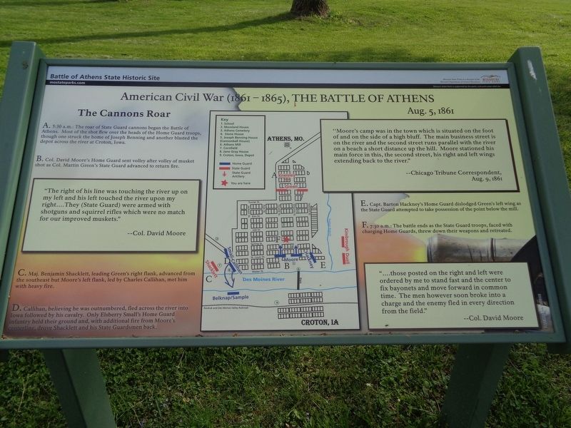 The Cannons Roar Marker image. Click for full size.