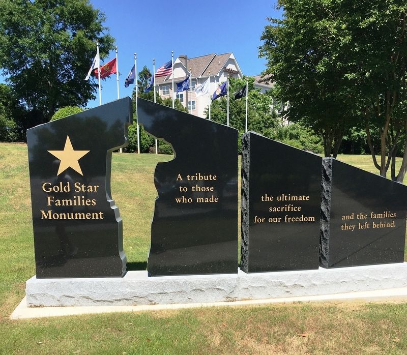 Gold Star Family Monument (Reverse Side) image. Click for full size.