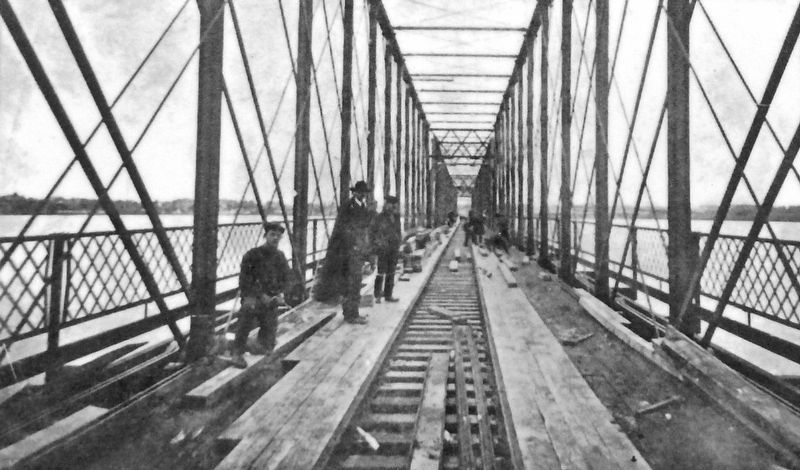 Marker detail: The Hillsborough Bridge image. Click for full size.