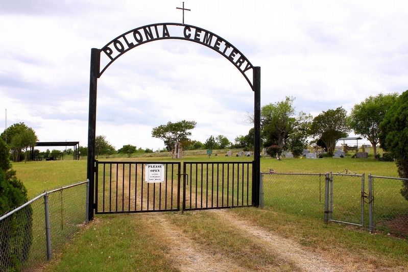 Polonia Cemetery Marker Area. Click for full size. Polonia Cemetery Marker Area image. Click for full size.