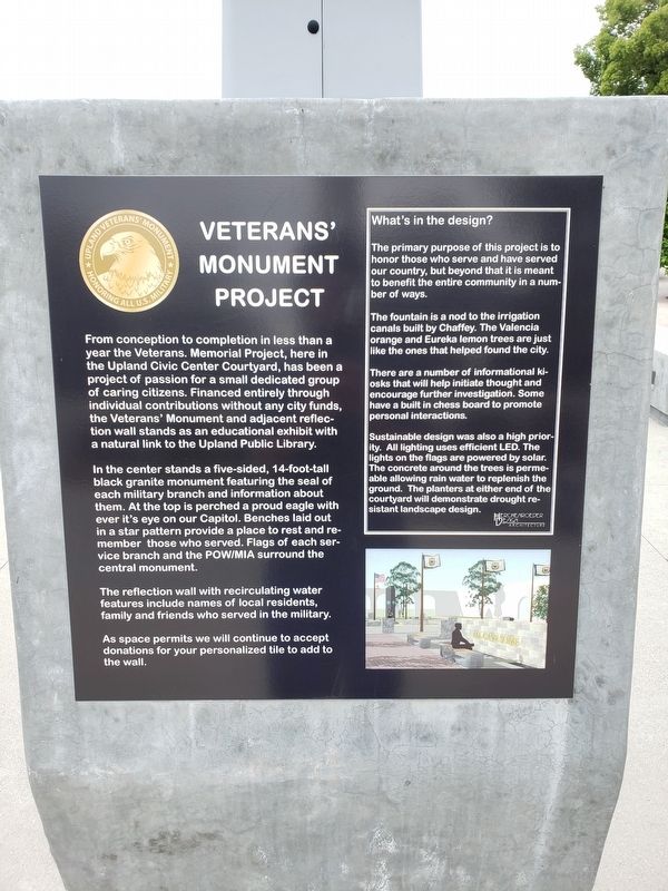Veterans' Monument Project Marker image. Click for full size.