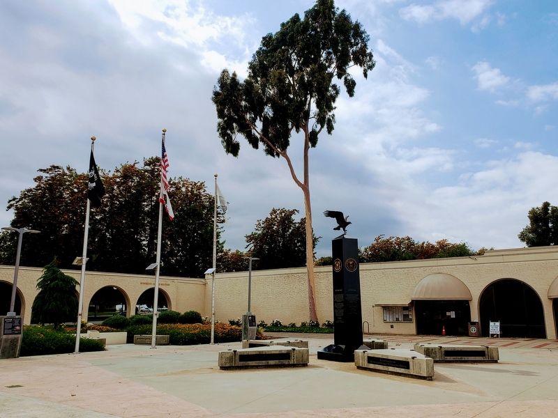 Upland Veterans' Monument image. Click for full size.