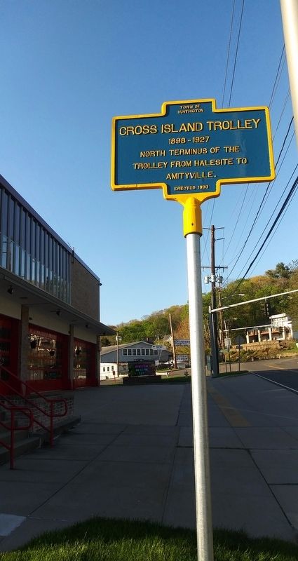 Cross Island Trolley Marker image. Click for full size.