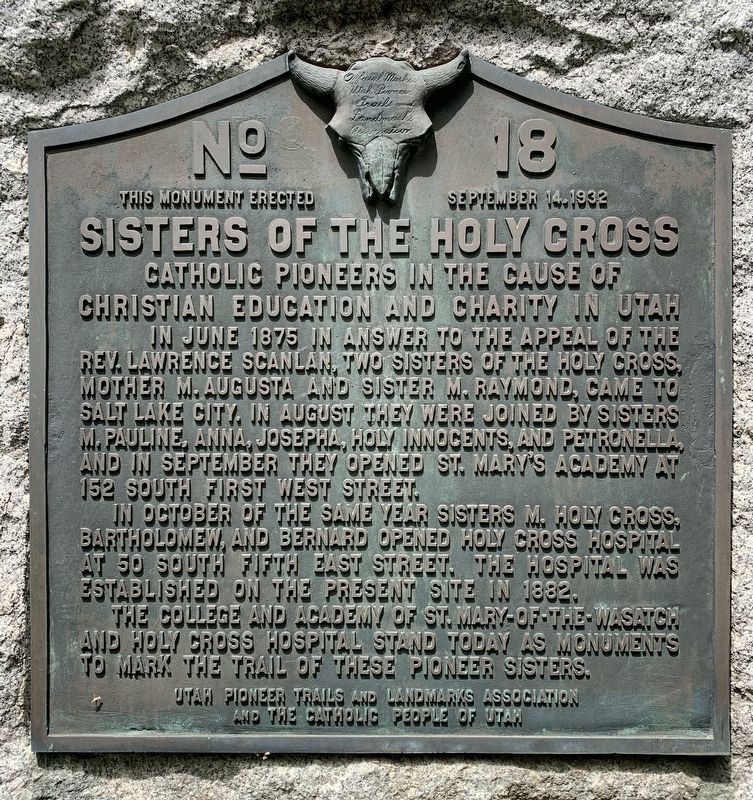 Sisters of the Holy Cross Marker. Click for full size. Sisters of the Holy Cross Marker image. Click for full size.