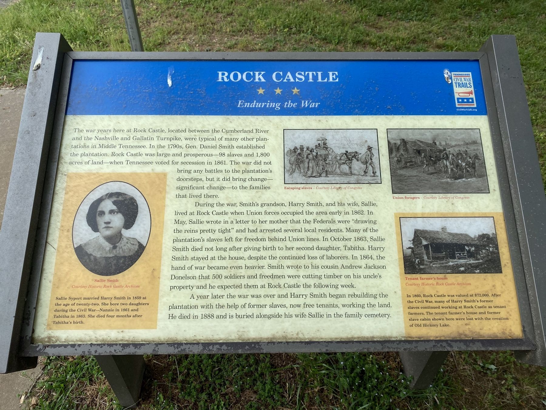 Rock Castle Marker. Click for full size. Rock Castle Marker image. Click for full size.