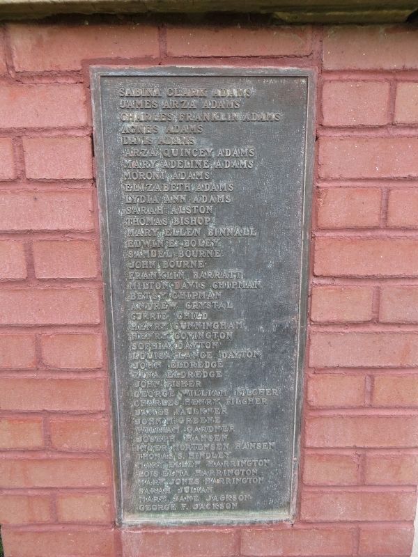 Pioneer Cemetery Marker <i>South side</i> image. Click for full size.
