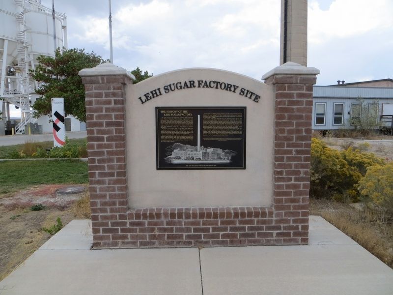 The History of the Lehi Sugar Factory Marker image. Click for full size.