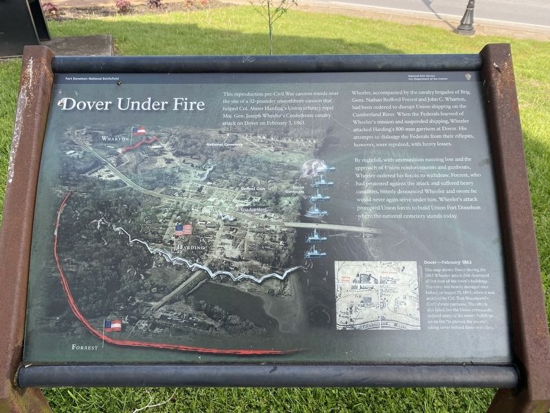 Dover Under Fire Marker. Click for full size. Dover Under Fire Marker image. Click for full size.