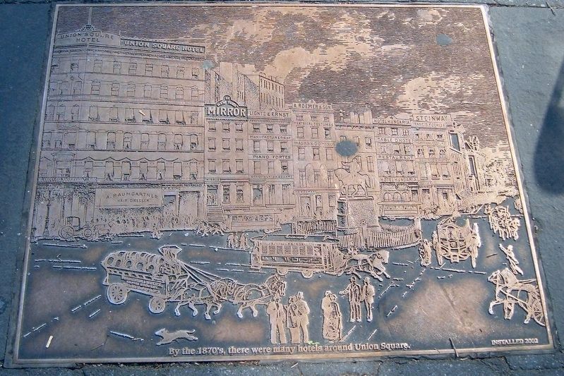 Union Square History plaque 19. Click for full size. Union Square History plaque 19 image. Click for full size.