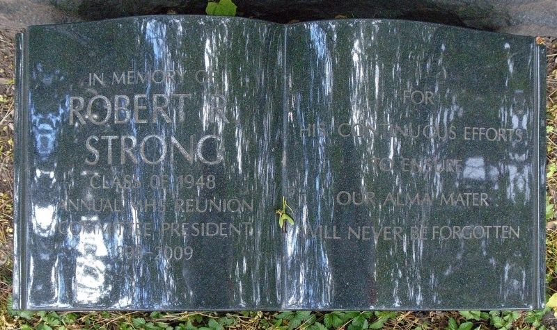 Moosic High School Strong Memorial Marker. Click for full size. Moosic High School Strong Memorial Marker image. Click for full size.