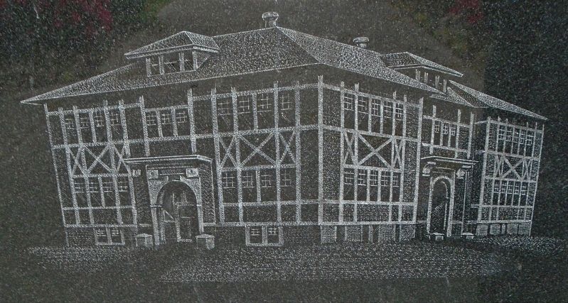 Moosic High School Engraving on Marker image. Click for full size.