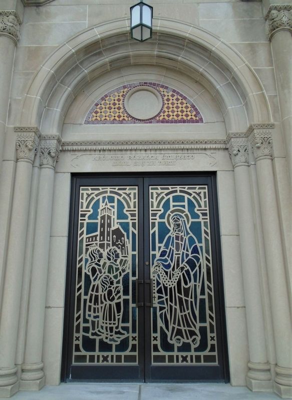 Holy Rosary Parish Church Entrance image. Click for full size.