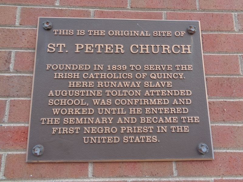 Original Site of St. Peter Church Marker. Click for full size. Original Site of St. Peter Church Marker image. Click for full size.