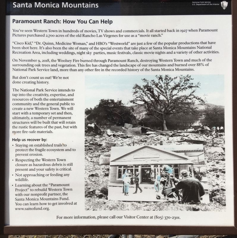 Paramount Ranch Marker image. Click for full size.