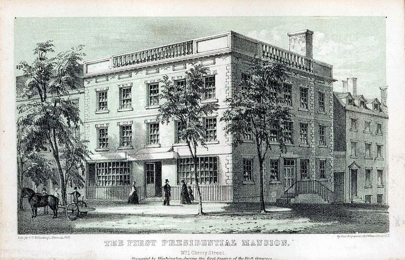 First Presidential Mansion, the Samuel Osgood House. Click for full size. First Presidential Mansion, the Samuel Osgood House image. Click for full size.