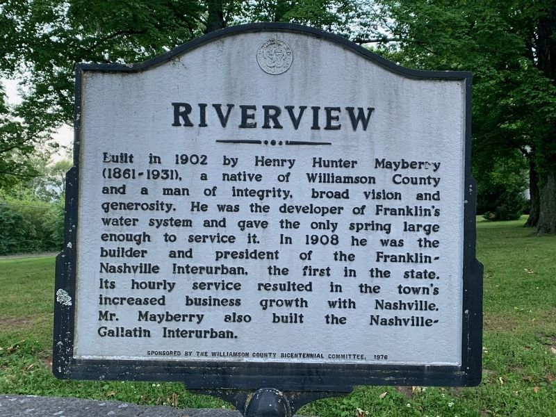 Riverview Marker image. Click for full size.