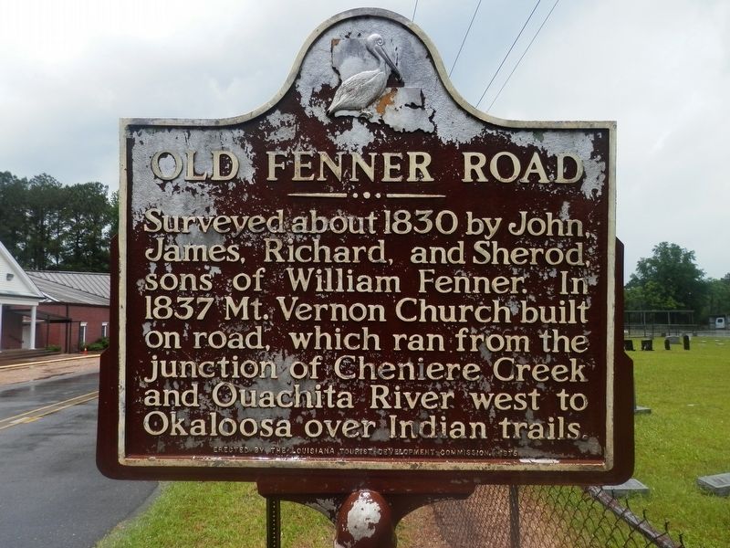 Old Fenner Road Marker. Click for full size. Old Fenner Road Marker image. Click for full size.