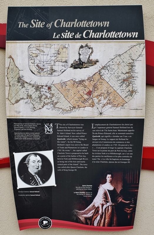 The Site of Charlottetown Marker. Click for full size. The Site of Charlottetown Marker image. Click for full size.