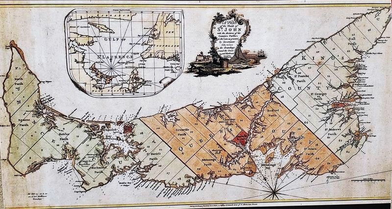 Marker detail: Reproduction of Samuel Holland's Survey image. Click for full size.