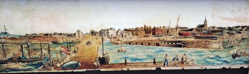 Marker detail: Charlottetown Waterfront, 1849 image. Click for full size.