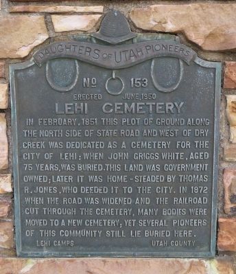 Lehi Cemetery Marker image. Click for full size.