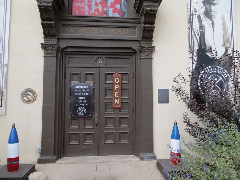Lehi Memorial Building Marker. Click for full size. Lehi Memorial Building Marker image. Click for full size.