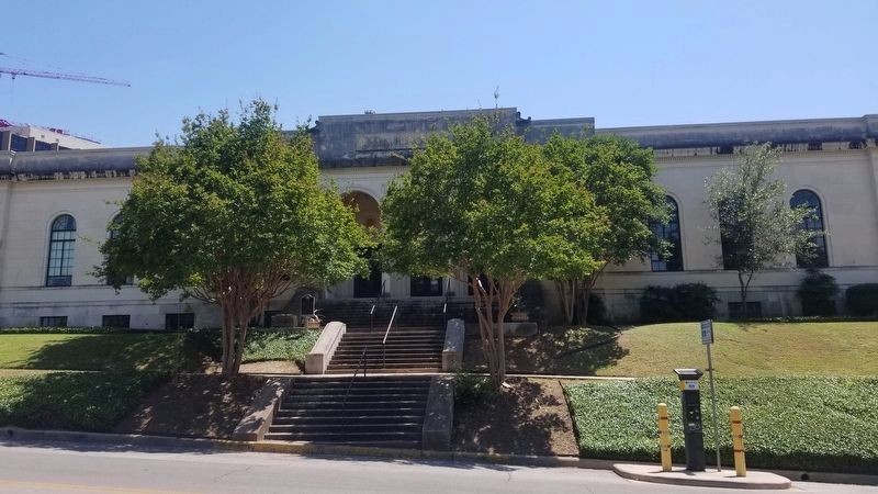 1933 Austin Public Library and Marker image. Click for full size.