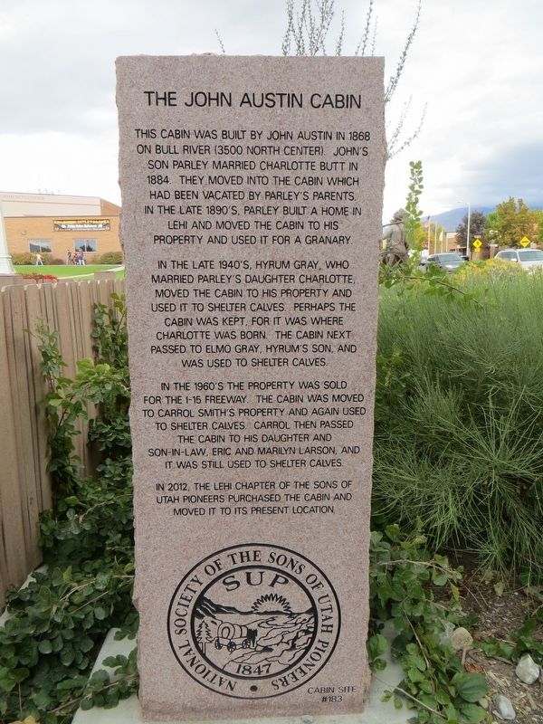John Austin Cabin Marker. Click for full size. John Austin Cabin Marker image. Click for full size.