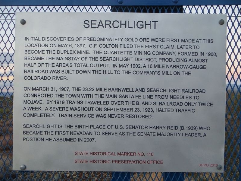 Searchlight Marker image. Click for full size.