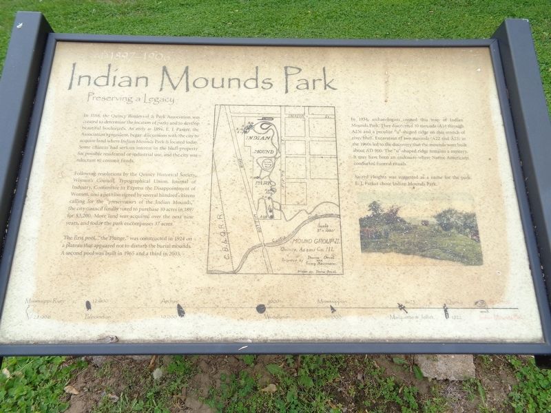 Indian Mounds Park Marker image. Click for full size.