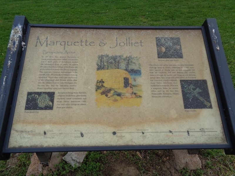Marquette & Jolliet Marker image. Click for full size.