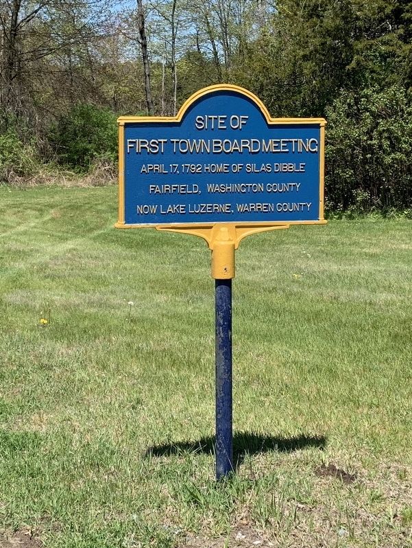 Site of First Town Board Meeting Marker image. Click for full size.