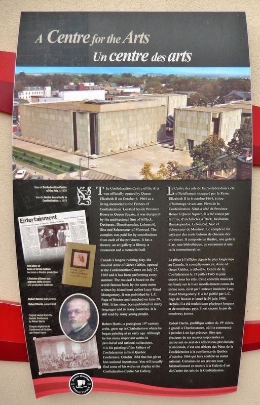 A Centre for the Arts Marker. Click for full size. A Centre for the Arts Marker image. Click for full size.