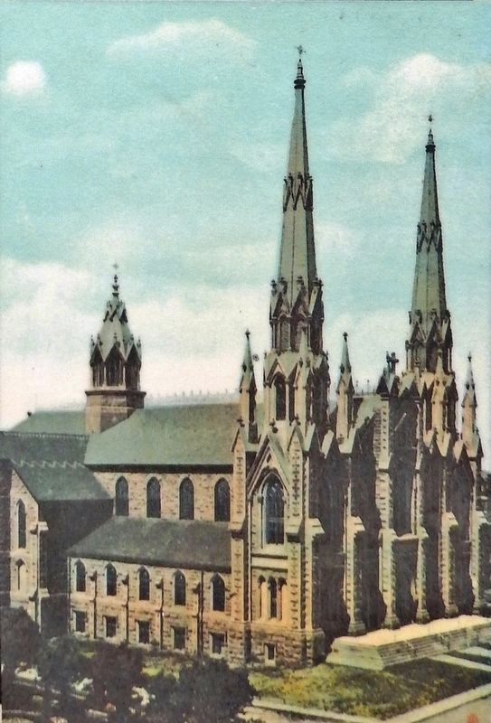 Marker detail: St. Dunstan’s Basilica. Click for full size. Marker detail: St. Dunstan’s Basilica image. Click for full size.
