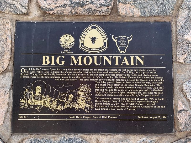 Big Mountain Marker image. Click for full size.