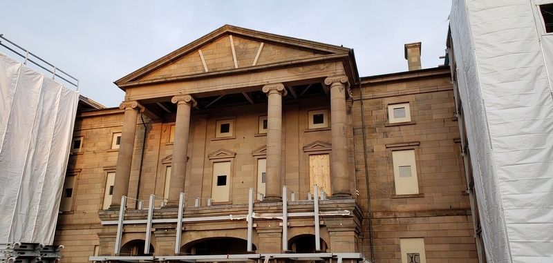 Province House (<i>northwest side view • under renovation</i>). Click for full size. Province House (<i>northwest side view • under renovation</i>) image. Click for full size.