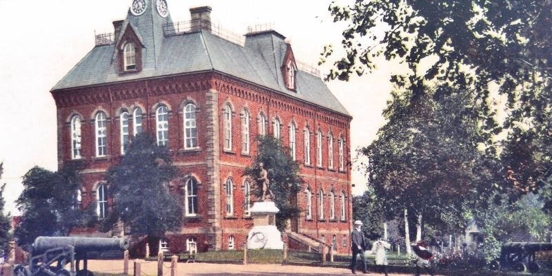 Marker detail: Charlottetown Court House image. Click for full size.