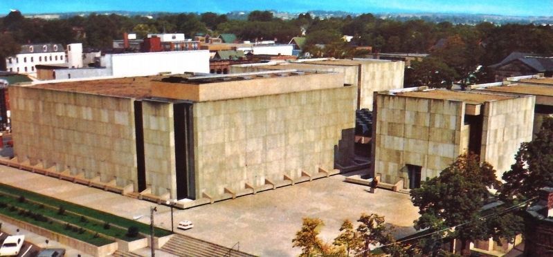 Marker detail: Confederation Centre of the Arts, c.1970 image. Click for full size.
