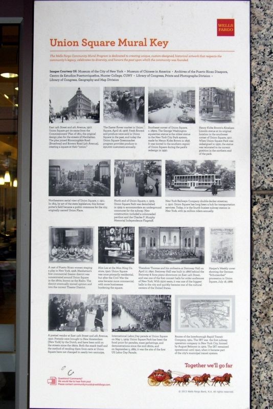 Union Square Community Mural Key. Click for full size. Union Square Community Mural Key image. Click for full size.