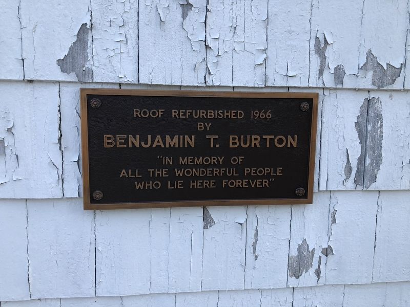 Additional plaque on the church building. Click for full size. Additional plaque on the church building image. Click for full size.
