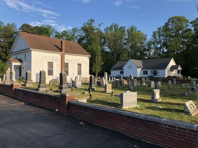 Cool Spring Presbyterian Church and its adjacent graveyard image. Click for full size.